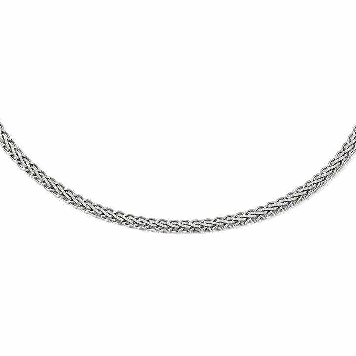 Lovely Rita's Necklaces Leslie Sterling Silver Flat D.C Spiga Necklace