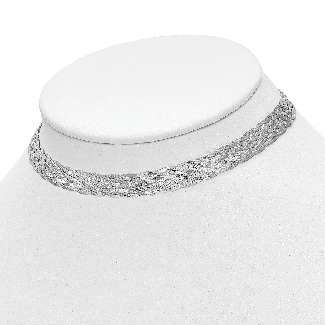 Lovely Rita's Necklaces Leslie Sterling Silver Polished Choker Necklace