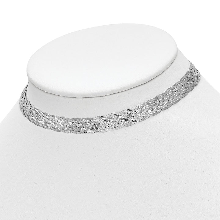 Lovely Rita's Necklaces Leslie Sterling Silver Polished Choker Necklace