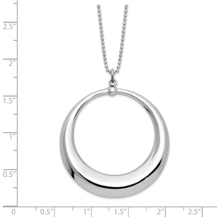 Lovely Rita's Necklaces LeslieSterling Silver Polished Circle Necklace