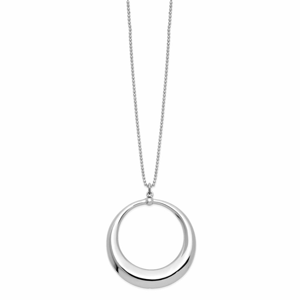 Lovely Rita's Necklaces LeslieSterling Silver Polished Circle Necklace