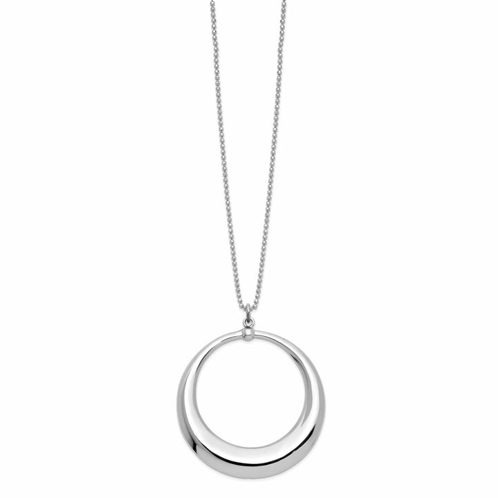 Lovely Rita's Necklaces LeslieSterling Silver Polished Circle Necklace