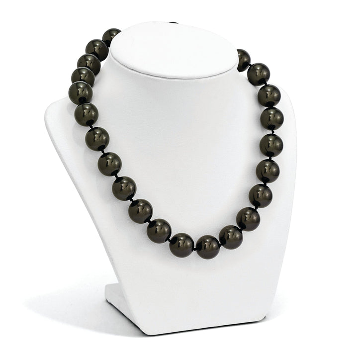 Majestik Shell Pearls Necklaces Majestik Black Pearl Hand Knotted Necklace