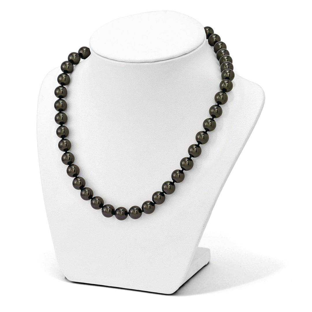 Majestik Shell Pearls Necklaces Majestik Black Pearl Hand Knotted Necklace