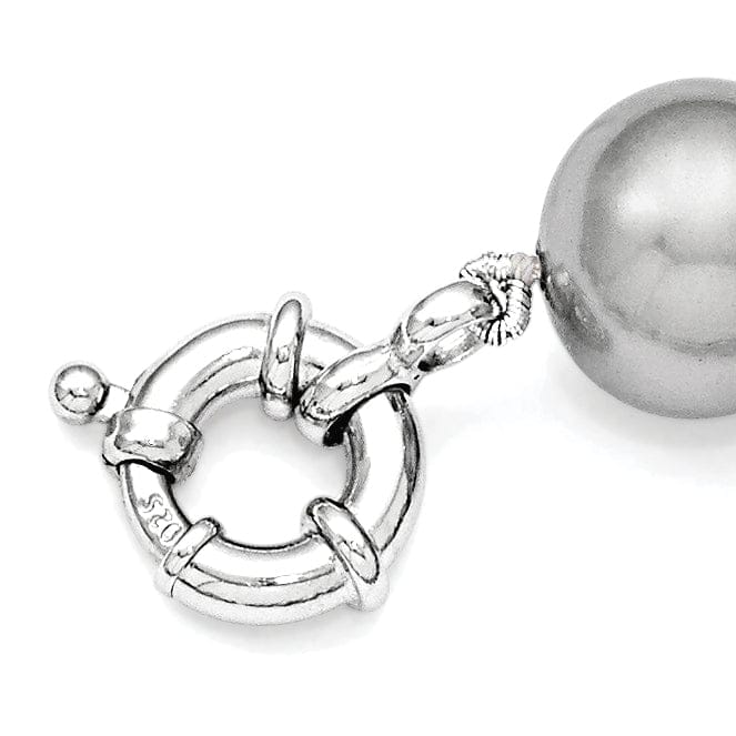 Majestik Shell Pearls Necklaces Majestik Grey Shell Pearl Necklace