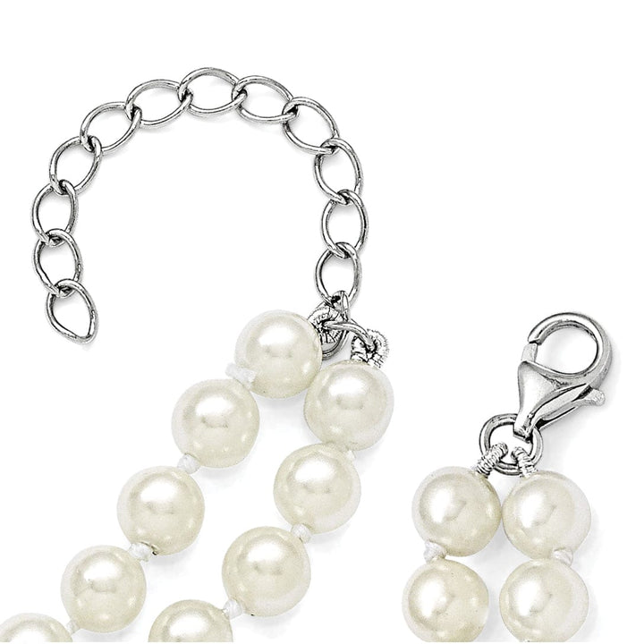 Majestik Shell Pearls Necklaces Majestik White Pearl Necklace