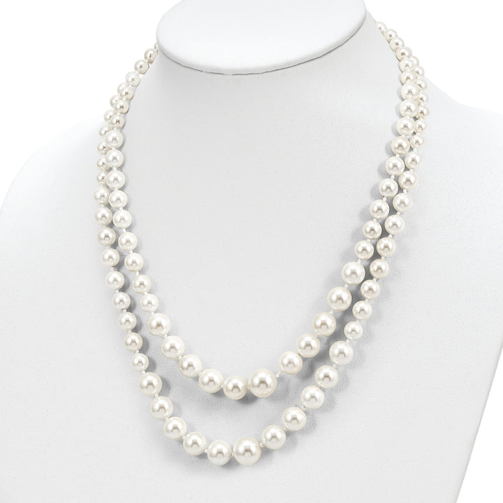 Majestik Shell Pearls Necklaces Majestik White Pearl Necklace