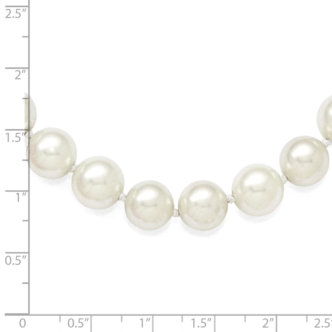 Majestik Shell Pearls Necklaces Majestik White Pearl Necklace