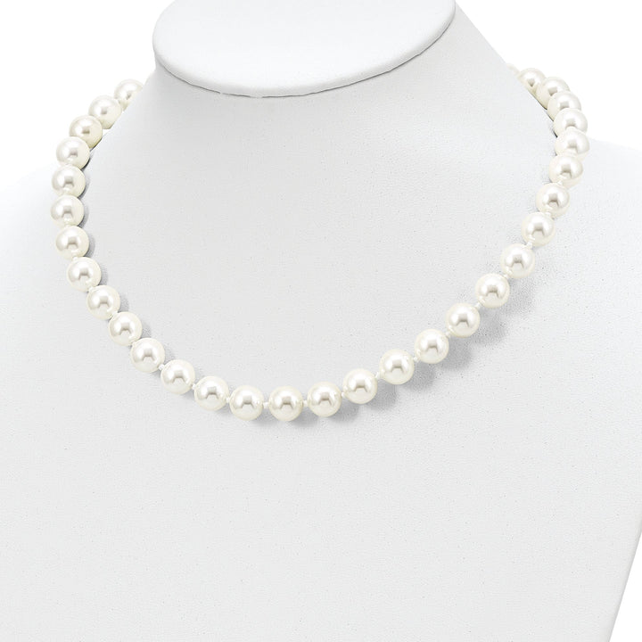 Majestik Shell Pearls Necklaces Majestik White Pearl Necklace