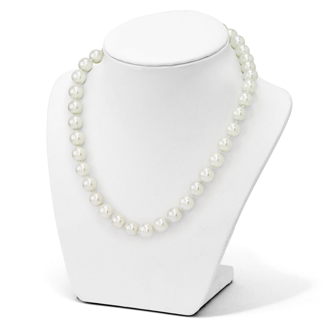 Majestik Shell Pearls Necklaces Majestik White Pearl Necklace