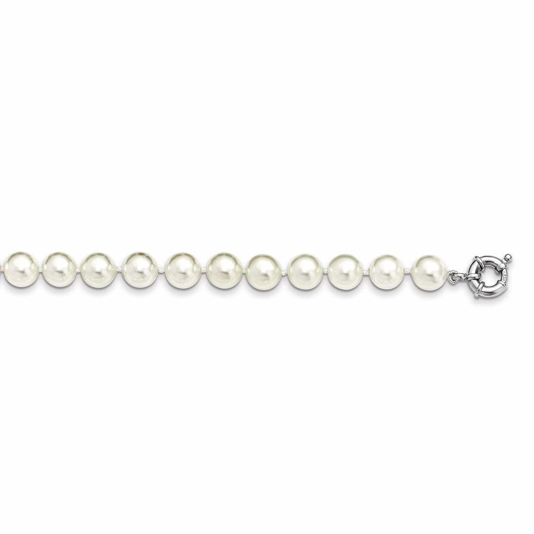 Majestik Shell Pearls Necklaces Majestik White Pearl Necklace