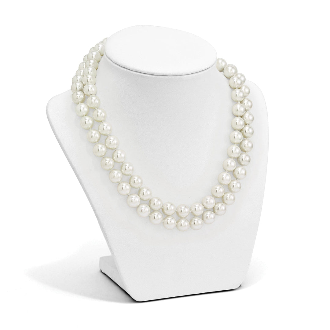 Majestik Shell Pearls Necklaces Majestik White Shell Pearl Necklace