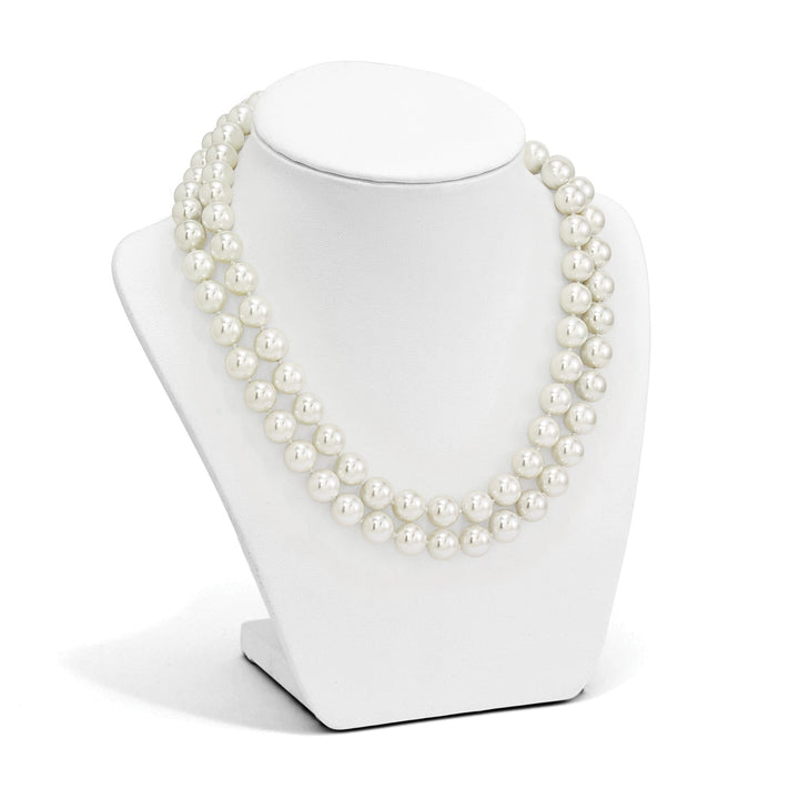 Majestik Shell Pearls Necklaces Majestik White Shell Pearl Necklace