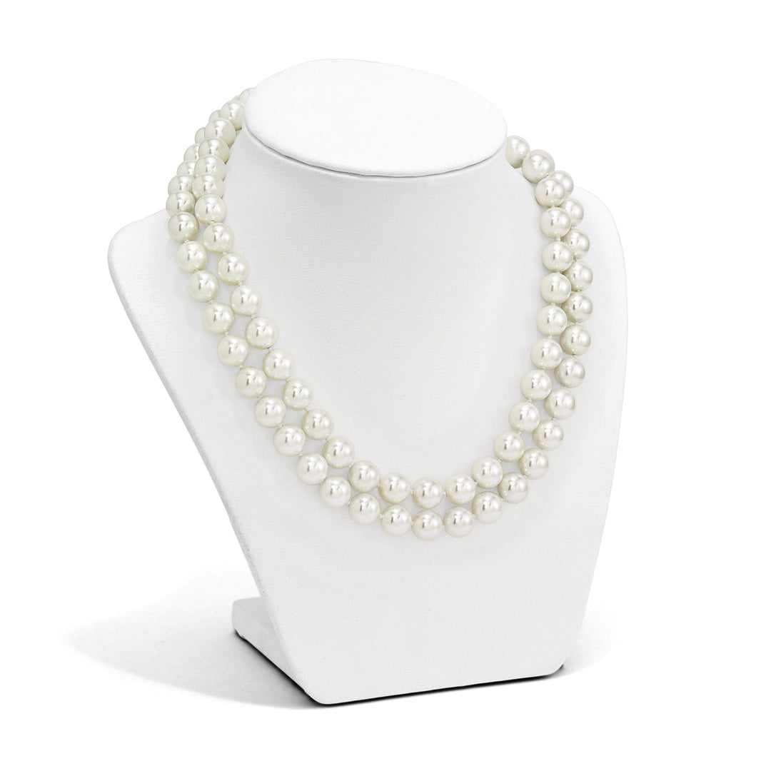 Majestik Shell Pearls Necklaces Majestik White Shell Pearl Necklace