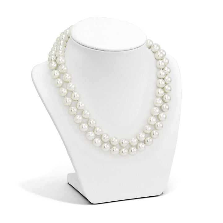 Majestik Shell Pearls Necklaces Majestik White Shell Pearl Necklace
