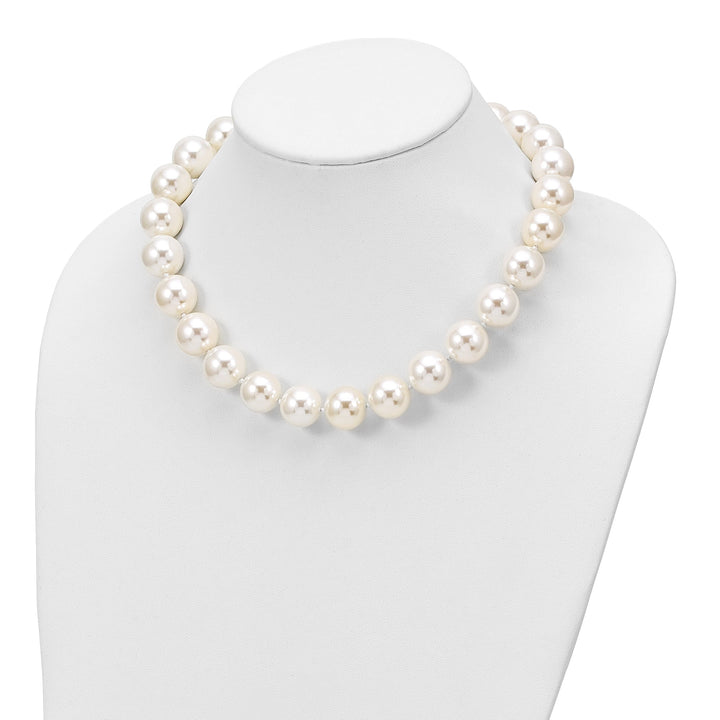 Majestik Shell Pearls Necklaces Majestik White Shell Pearl Necklace