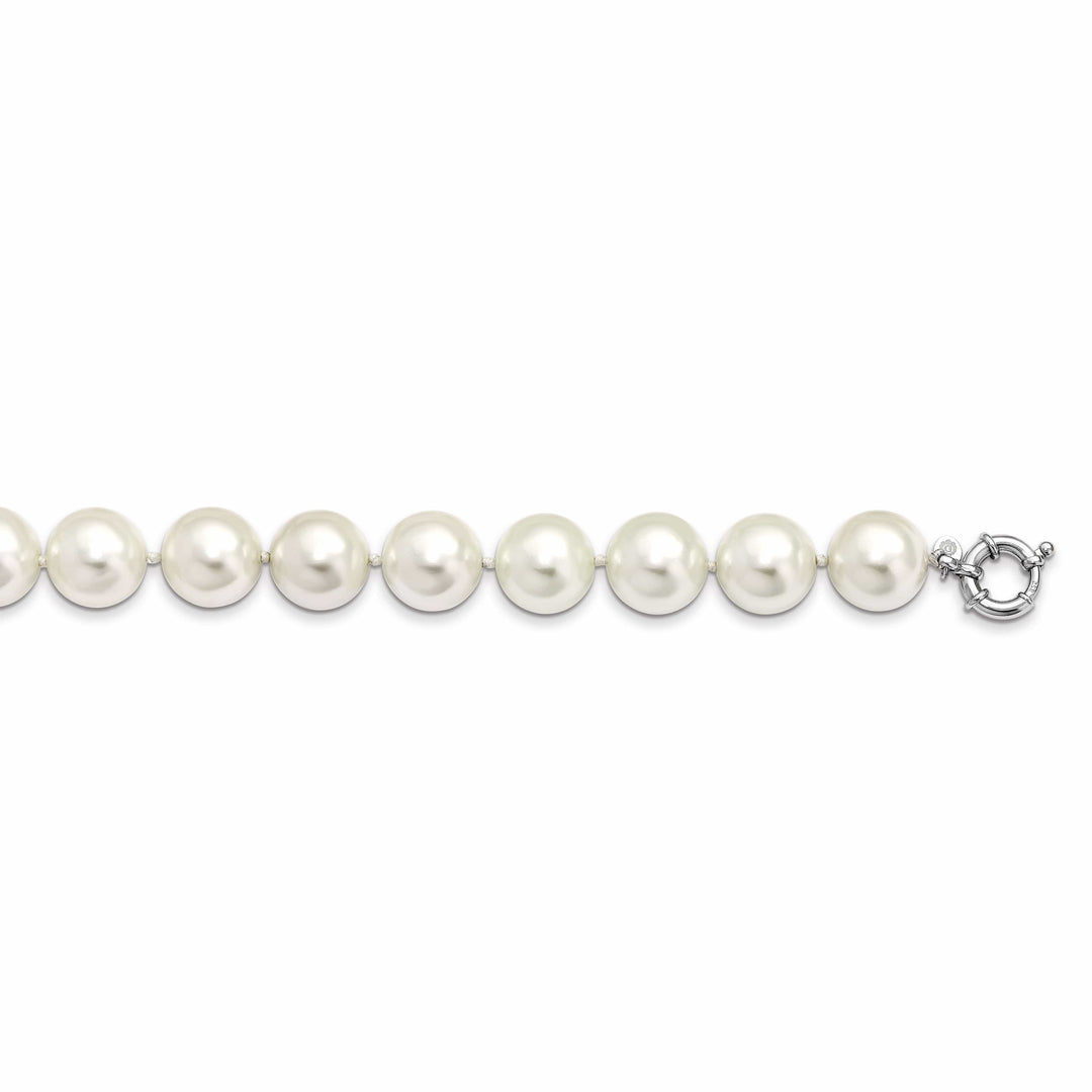 Majestik Shell Pearls Necklaces Majestik White Shell Pearl Necklace