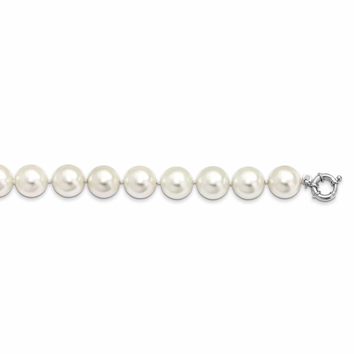 Majestik Shell Pearls Necklaces Majestik White Shell Pearl Necklace