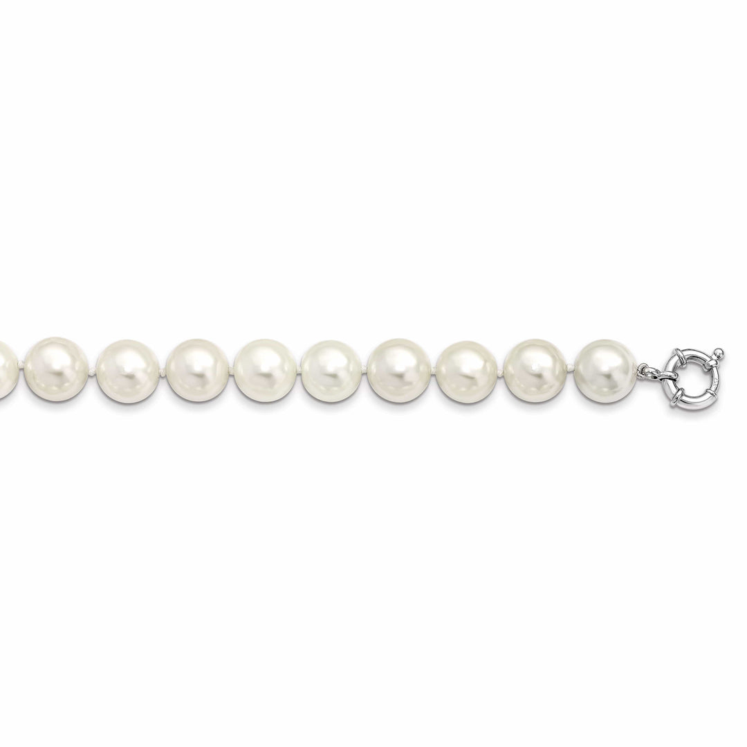 Majestik Shell Pearls Necklaces Majestik White Shell Pearl Necklace