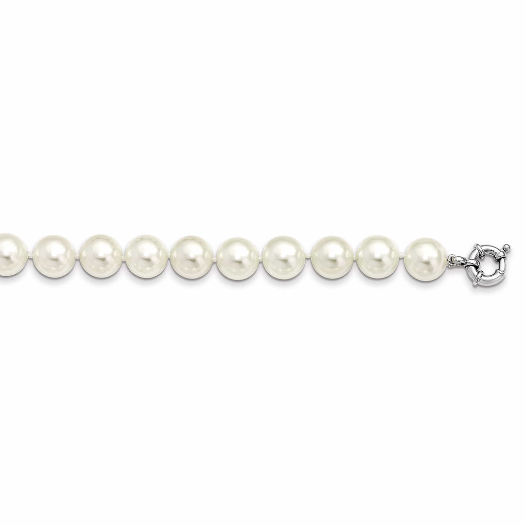Majestik Shell Pearls Necklaces Majestik White Shell Pearl Necklace