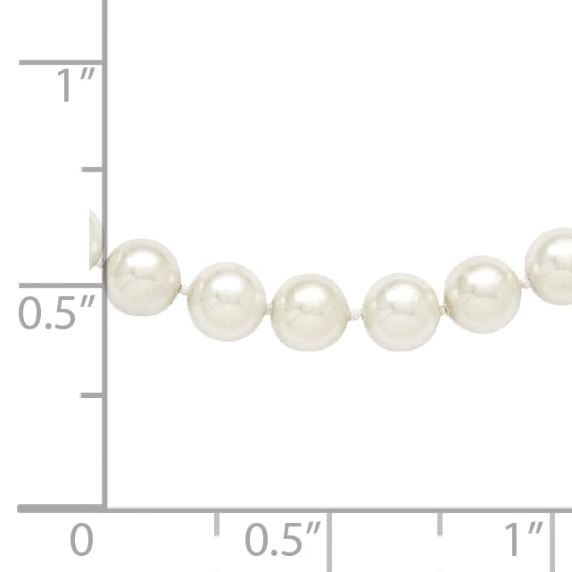 Majestik Shell Pearls Necklaces Majestik White Shell Pearl Slip On Necklace