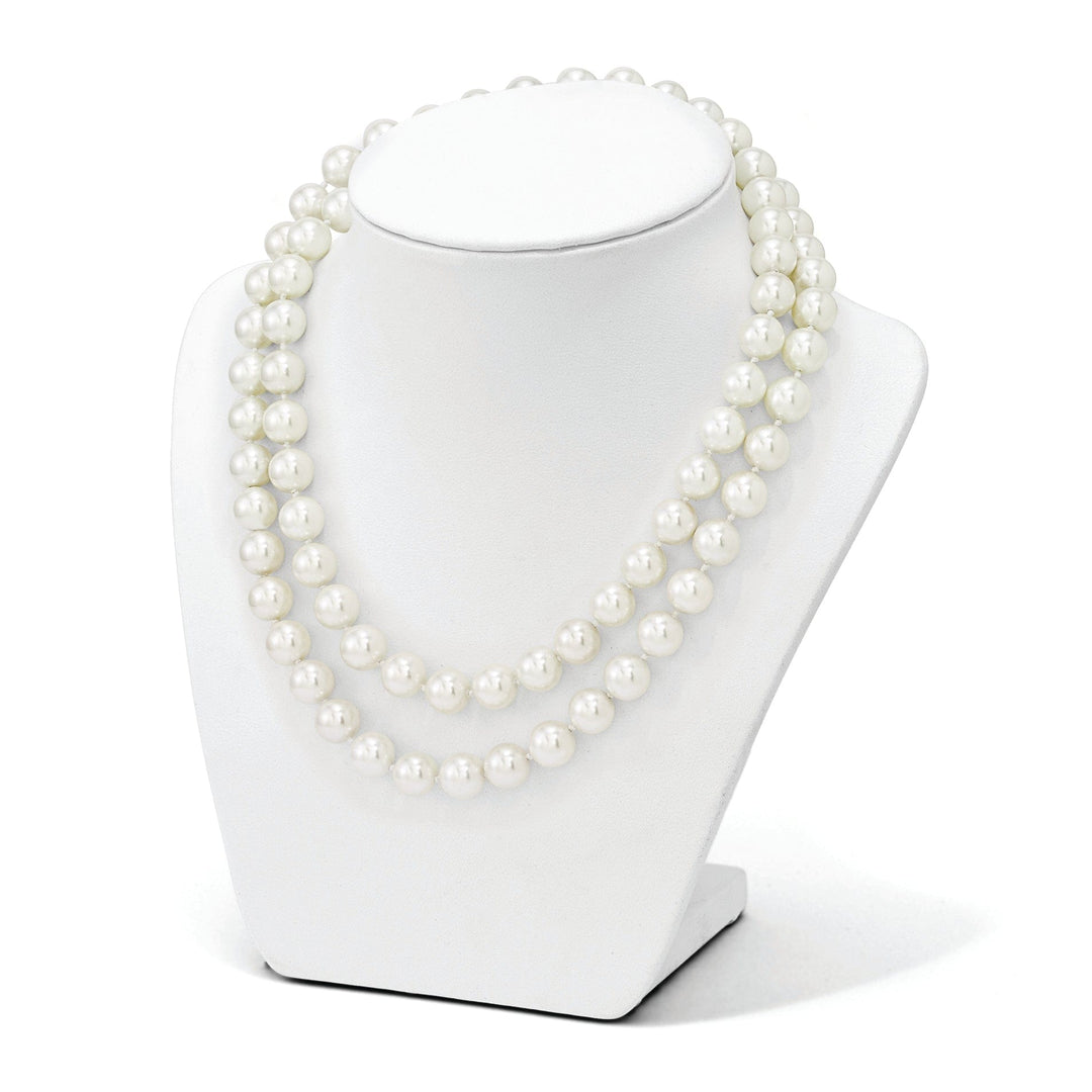 Majestik Shell Pearls Necklaces Majestik White Shell Pearl Slip On Necklace