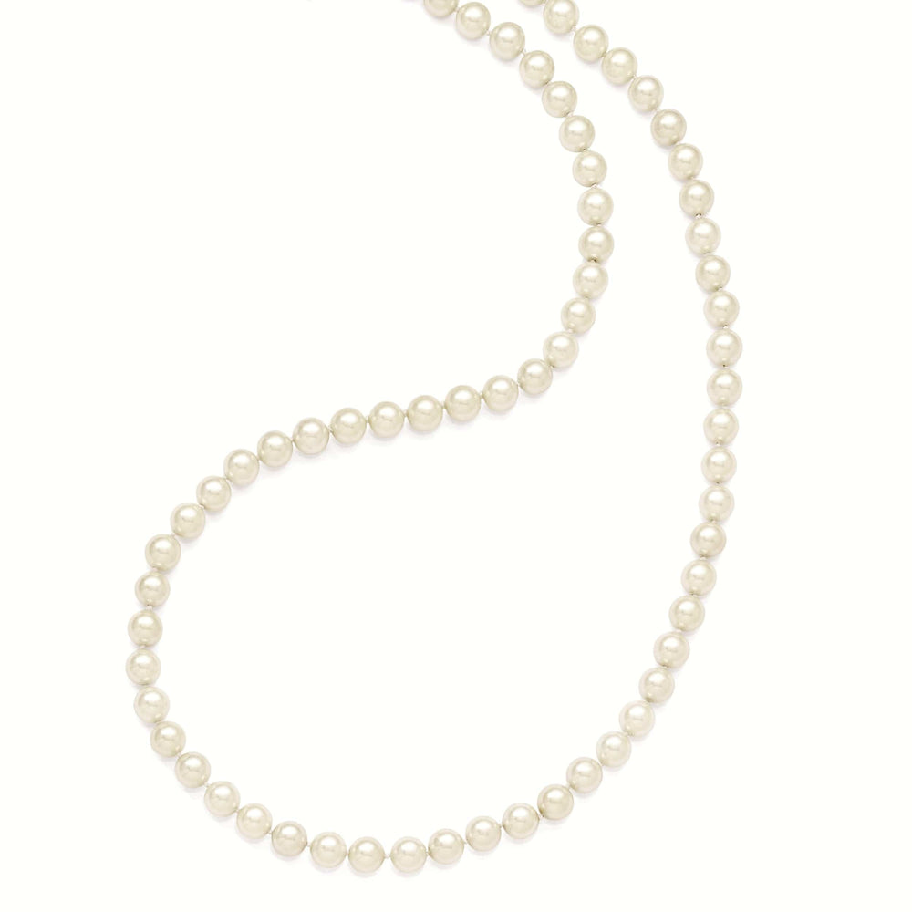 Majestik Shell Pearls Necklaces Majestik White Shell Pearl Slip On Necklace