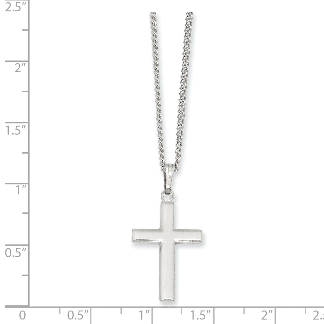 Kelly Waters Necklaces Rhodium Plated Medium Cross Necklace