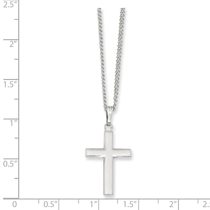 Kelly Waters Necklaces Rhodium Plated Medium Cross Necklace