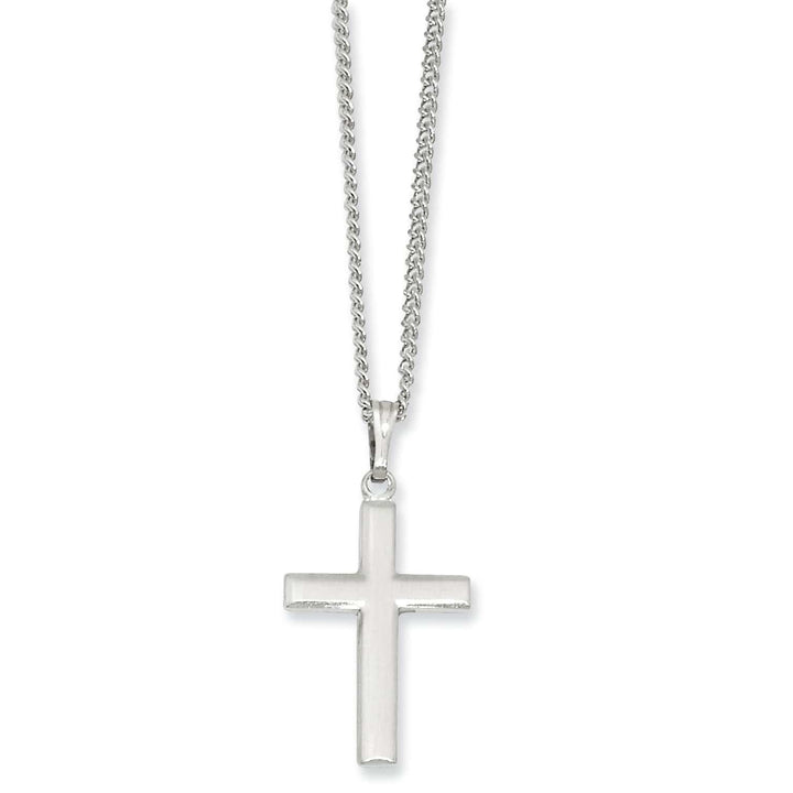 Kelly Waters Necklaces Rhodium Plated Medium Cross Necklace