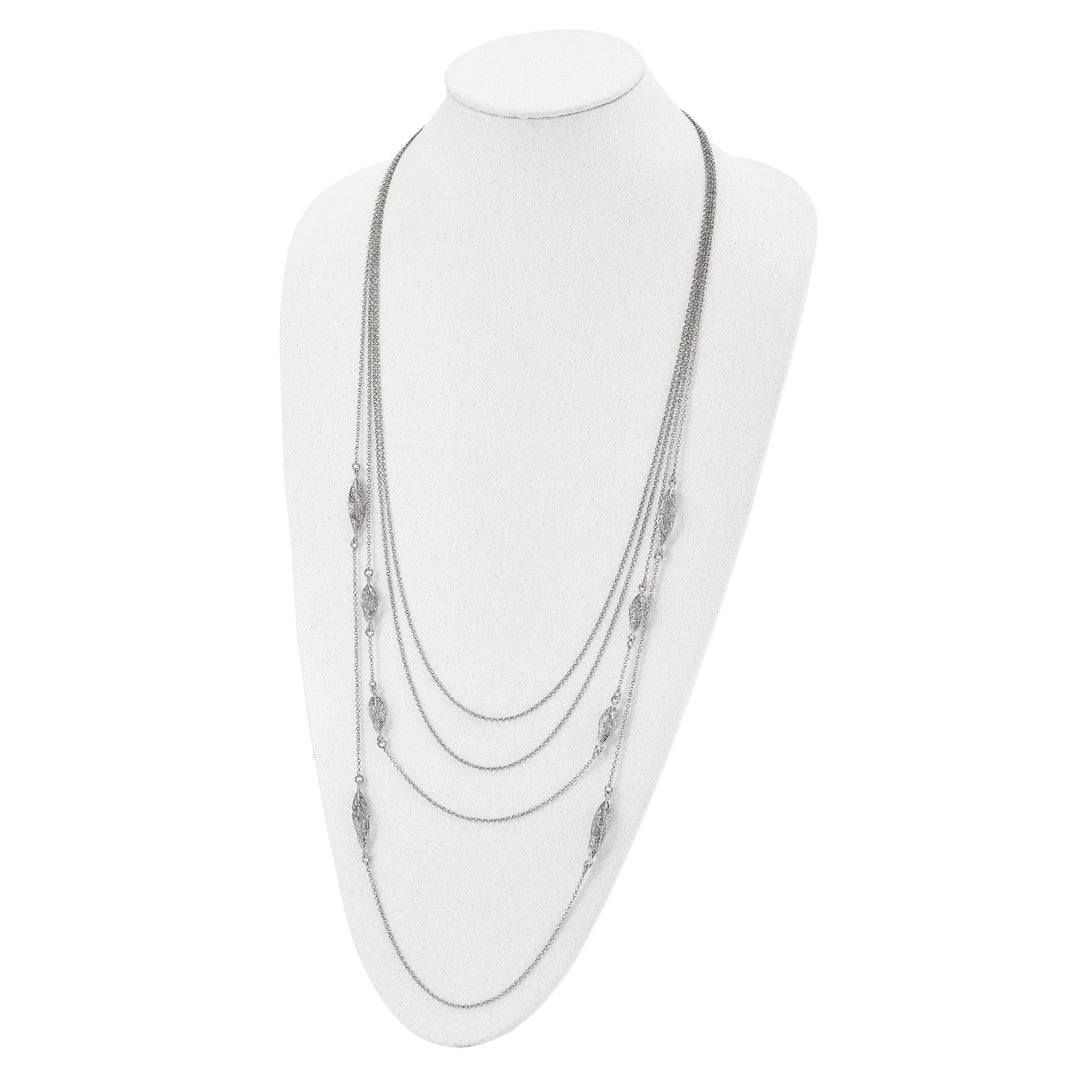 Lovely Rita's Necklaces Silver Filigree Multi-strand Fancy Necklace