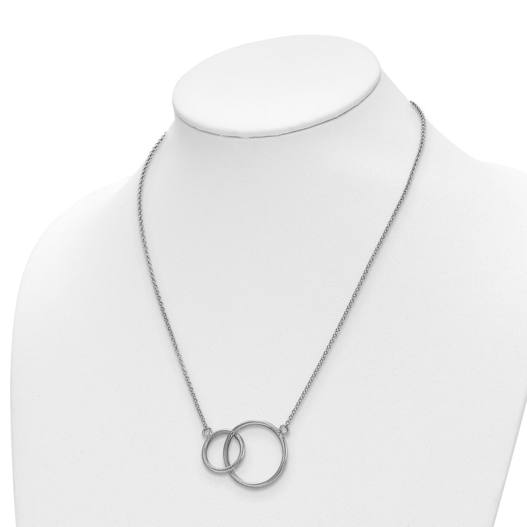 Lovely Rita's Necklaces Silver Intertwined Circles Necklace