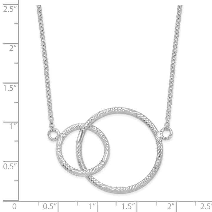 Lovely Rita's Necklaces Silver Intertwined Circles Necklace