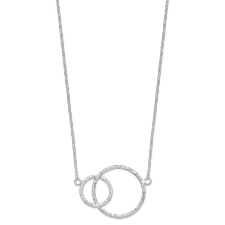 Lovely Rita's Necklaces Silver Intertwined Circles Necklace