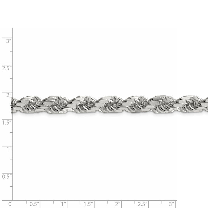 Lovely Rita's Necklaces Silver Polished D.C 8.00-mm Solid Rope Chain