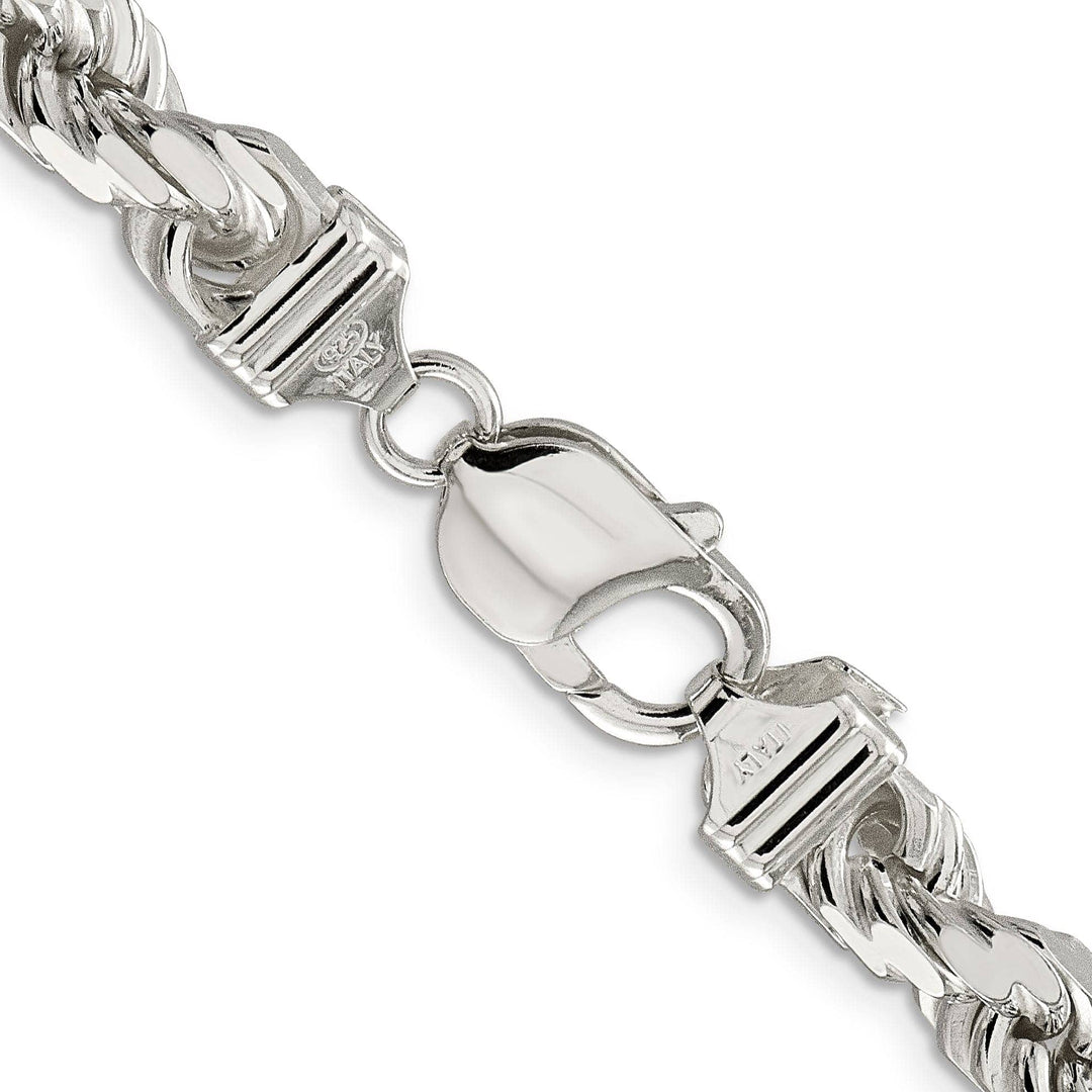 Lovely Rita's Necklaces Silver Polished D.C 8.00-mm Solid Rope Chain