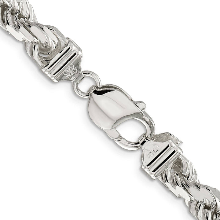 Lovely Rita's Necklaces Silver Polished D.C 8.00-mm Solid Rope Chain