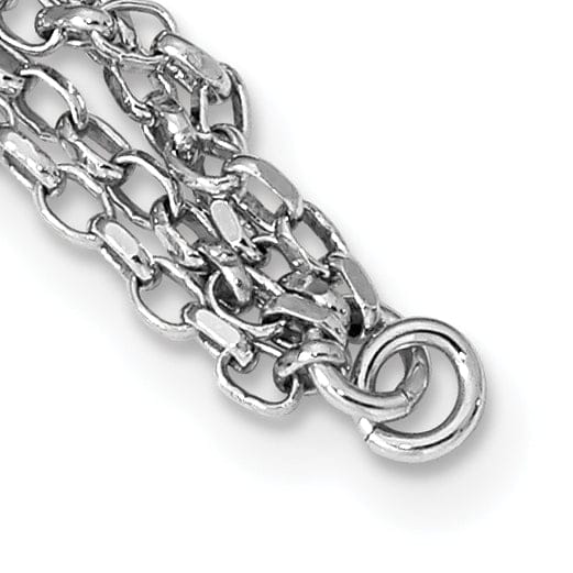 Lovely Rita's Necklaces Silver Rhodium Polished MultiStrand Necklace