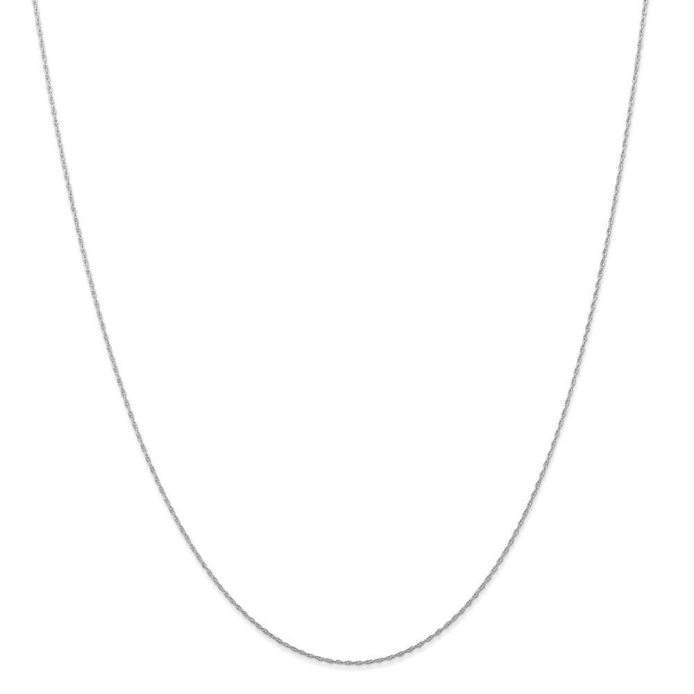 Lovely Rita's Necklaces Size 13 14K White Gold 0.50mm Carded Cable Rope Chain