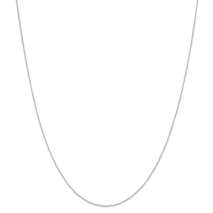 Lovely Rita's Necklaces Size 16 14k White Gold 0.42mm Carded Solid Curb Chain