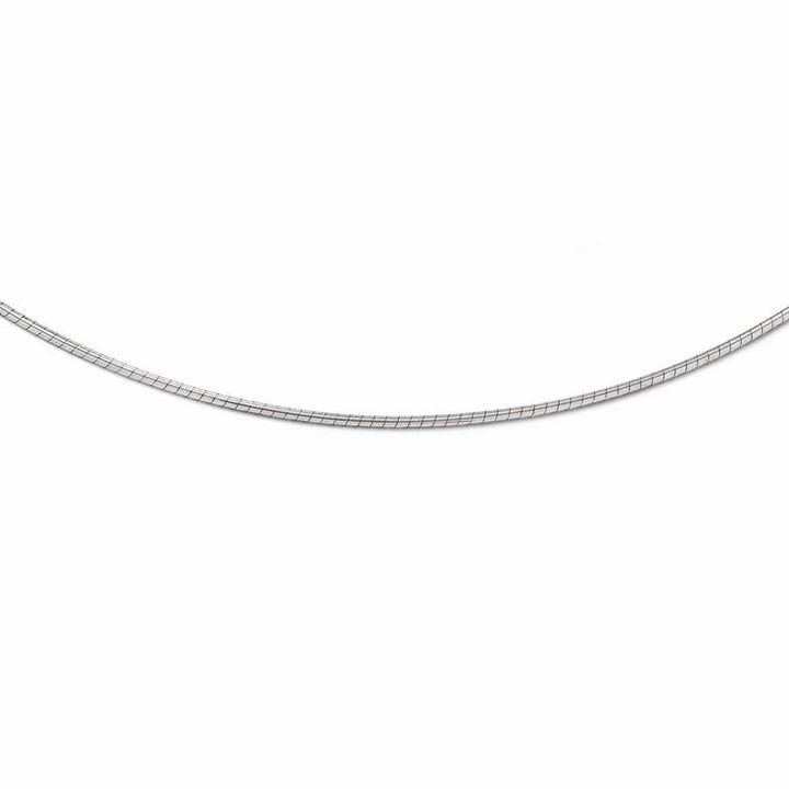 Leslie's Necklaces Size 16 14k White Gold 1.2mm Omega Necklace