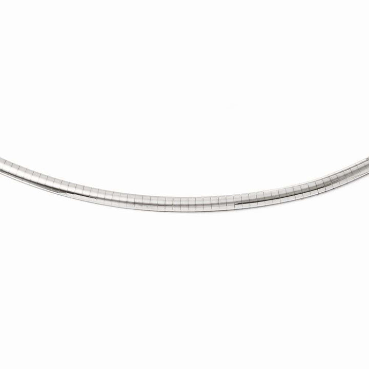 Leslie's Necklaces Size 16 14k White Gold 4mm Domed Omega Necklace