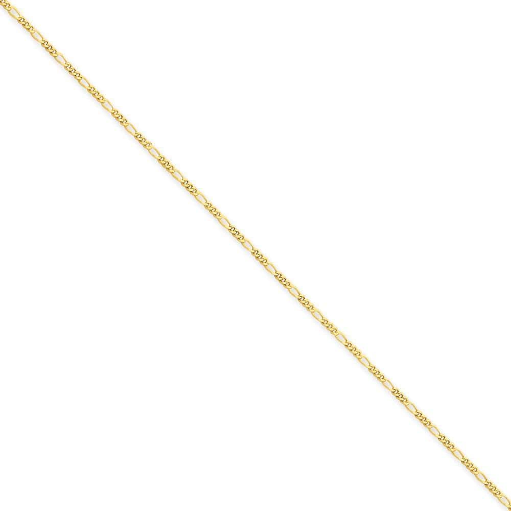 Lovely Rita's Necklaces Size 7 14k Yellow Gold 1.25mm Figaro Pendant Chain