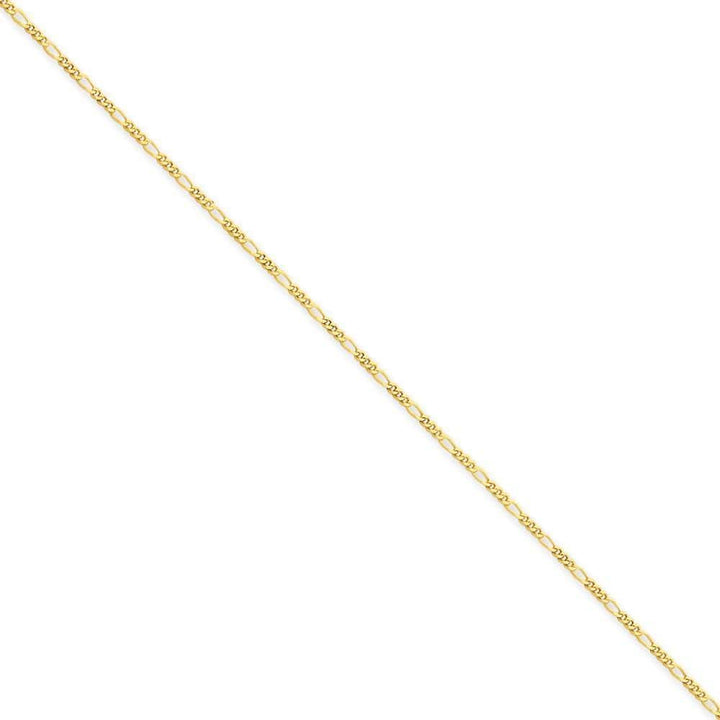 Lovely Rita's Necklaces Size 7 14k Yellow Gold 1.25mm Figaro Pendant Chain