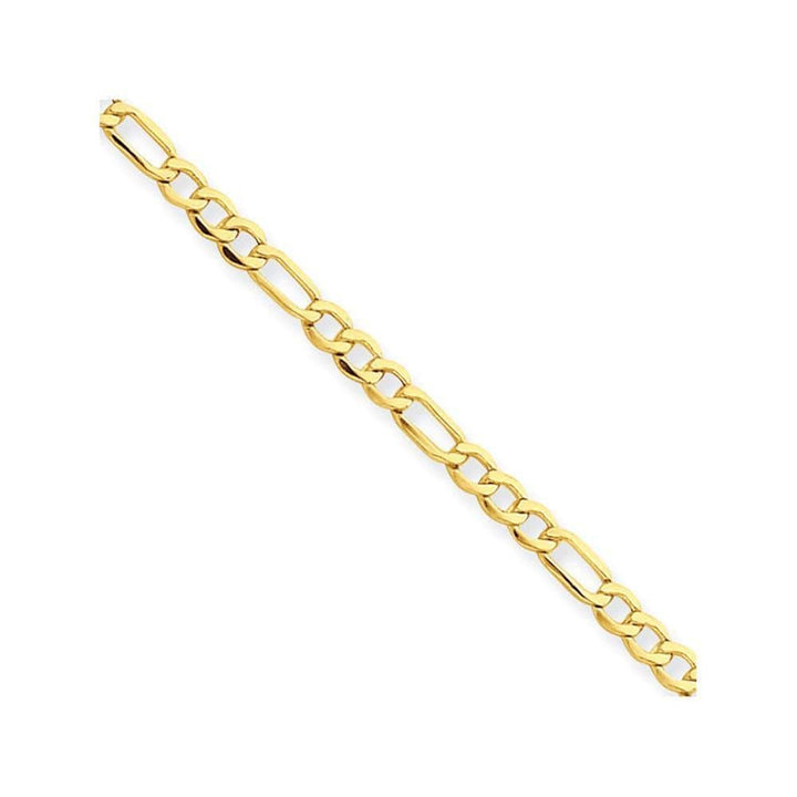 Lovely Rita's Necklaces Size 7 14k Yellow Gold 2.50-mm Semi Solid Figaro Chain