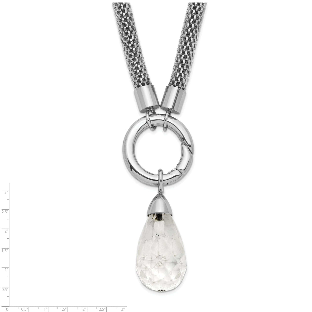 Chisel Necklaces Stainless Interchangeable Glass Charm Necklace