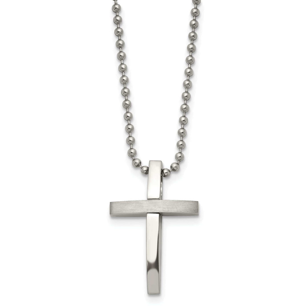 Chisel Necklaces Stainless Steel Chisel Cross Pendant & Necklaces