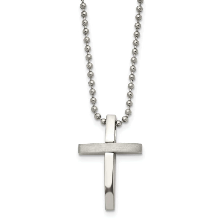 Chisel Necklaces Stainless Steel Chisel Cross Pendant & Necklaces