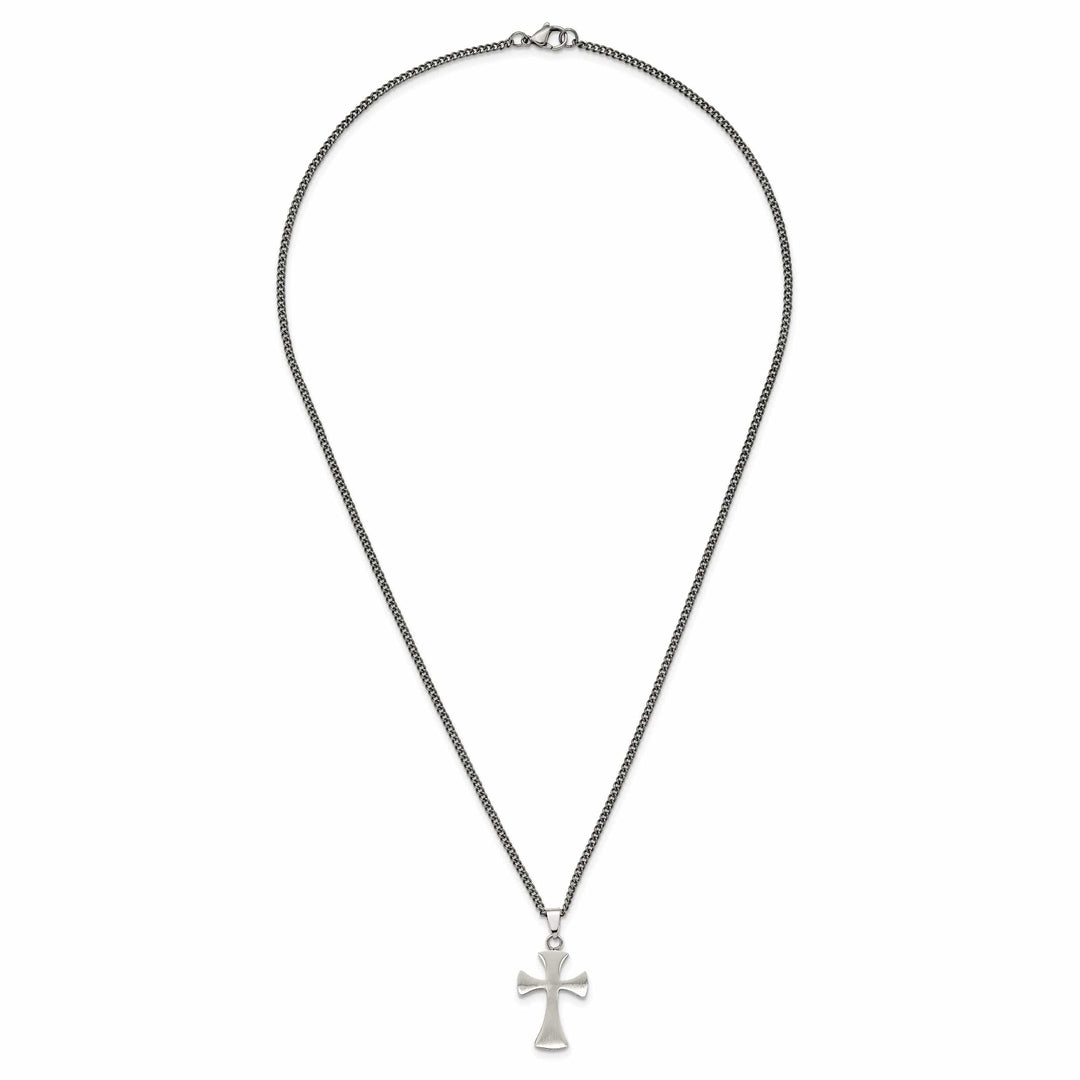 Chisel Necklaces Stainless Steel Cross Necklace