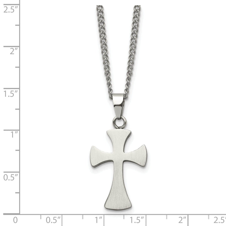 Chisel Necklaces Stainless Steel Cross Necklace